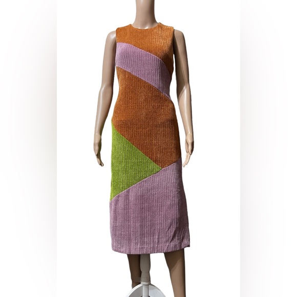 Hutch Jordy Dress Copper Colorblock Chenille Knit Dress Size S NWoT - Picture 5 of 16